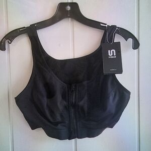SYROKAN Black Sports Bra Size 40B New